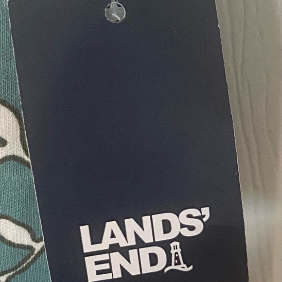 NWT Labds’ End high rise Capris in Teal Shadow Floral Leaf - Picture 4 of 6